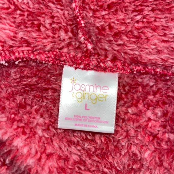 “Jasmine & Ginger” Size Large Plush Pink Robe - Picture 7 of 11